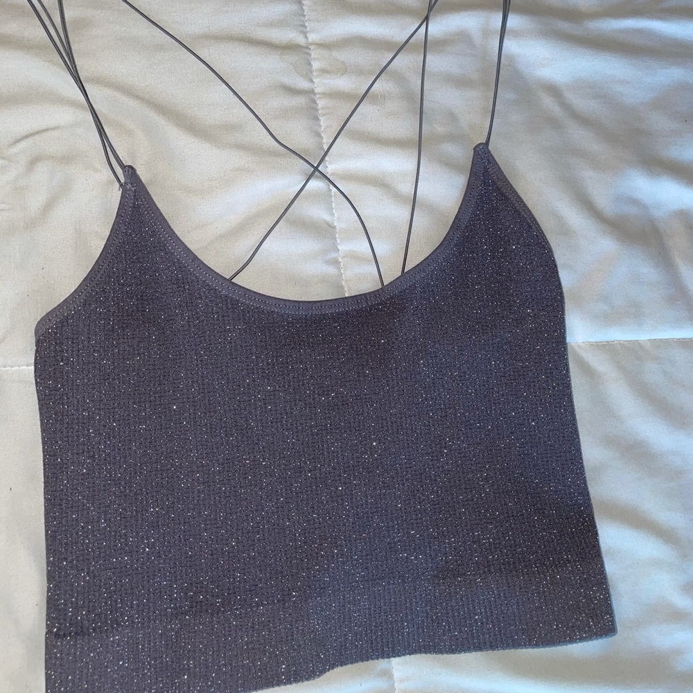Lavender Crop Top